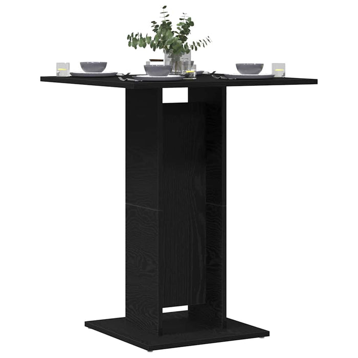 Masă bistro stejar negru 60x60x75 cm lemn prelucrat - WALTI WALTI