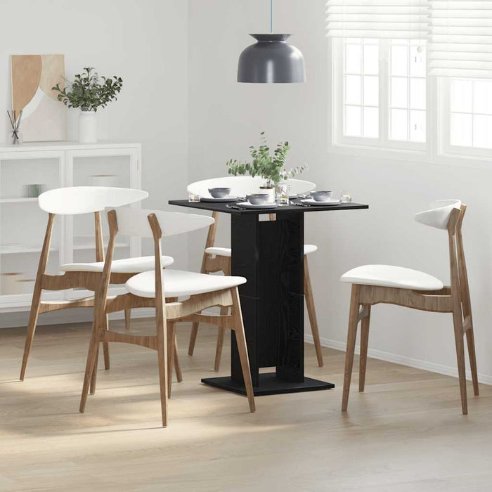 Masă bistro stejar negru 60x60x75 cm lemn prelucrat - WALTI WALTI