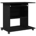 Birou de calculator, stejar negru, 80x50x75 cm, lemn prelucrat - WALTI WALTI