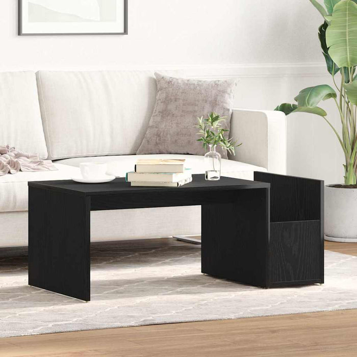 Masă de cafea Stejar Negru 90 x 45 x 35 cm Lemn compozit - WALTI WALTI