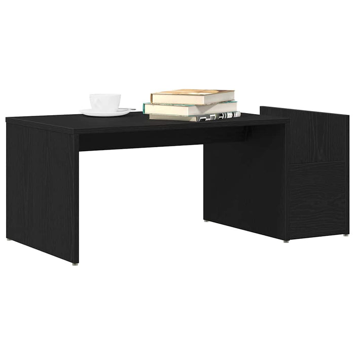 Masă de cafea Stejar Negru 90 x 45 x 35 cm Lemn compozit - WALTI WALTI