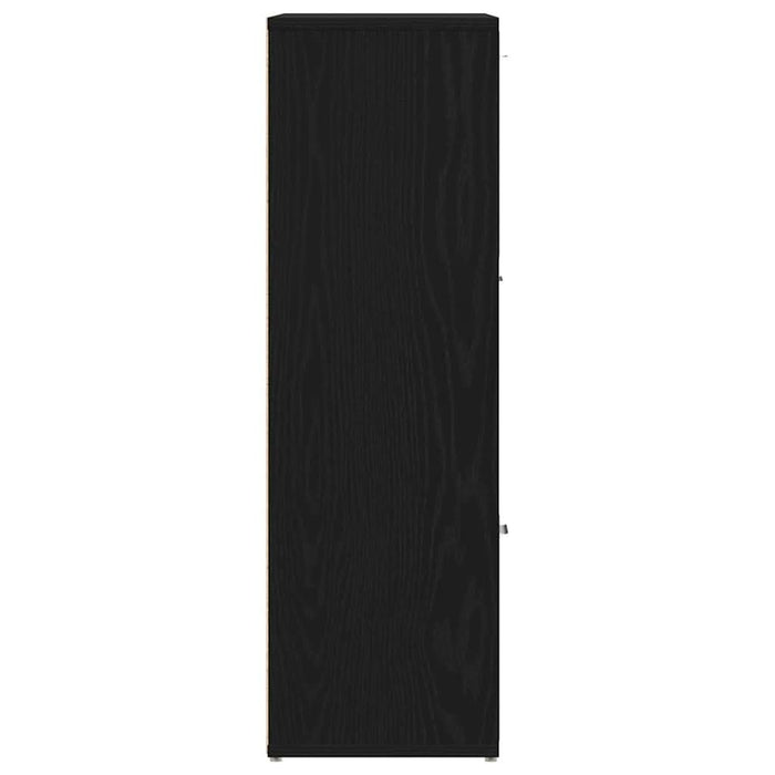 Bibliotecă, stejar negru, 90x28x90 cm, lemn prelucrat - WALTI WALTI