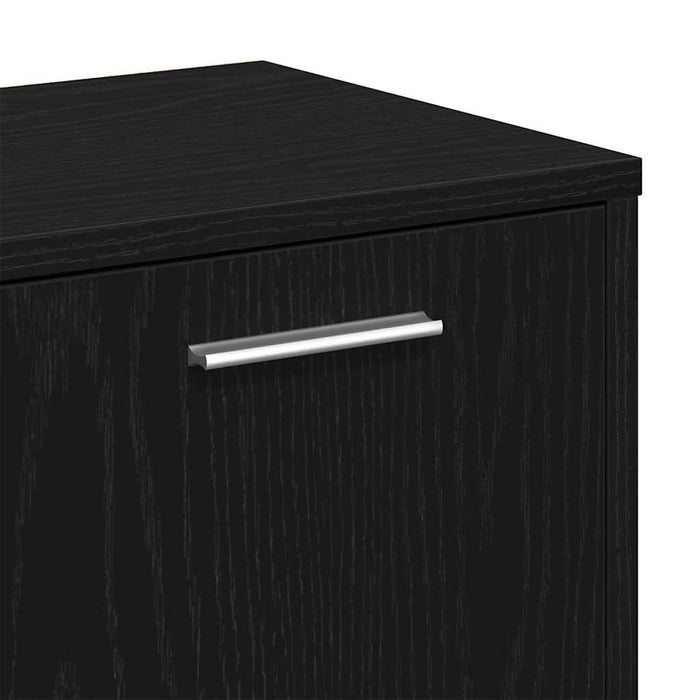 Bibliotecă, stejar negru, 90x28x90 cm, lemn prelucrat - WALTI WALTI