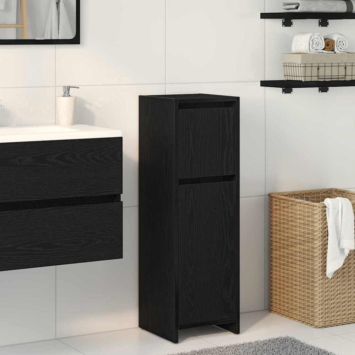 Dulap de Baie cu ușă Stejar Negru 30 x 30 x 95 cm Lemn compozit - WALTI WALTI