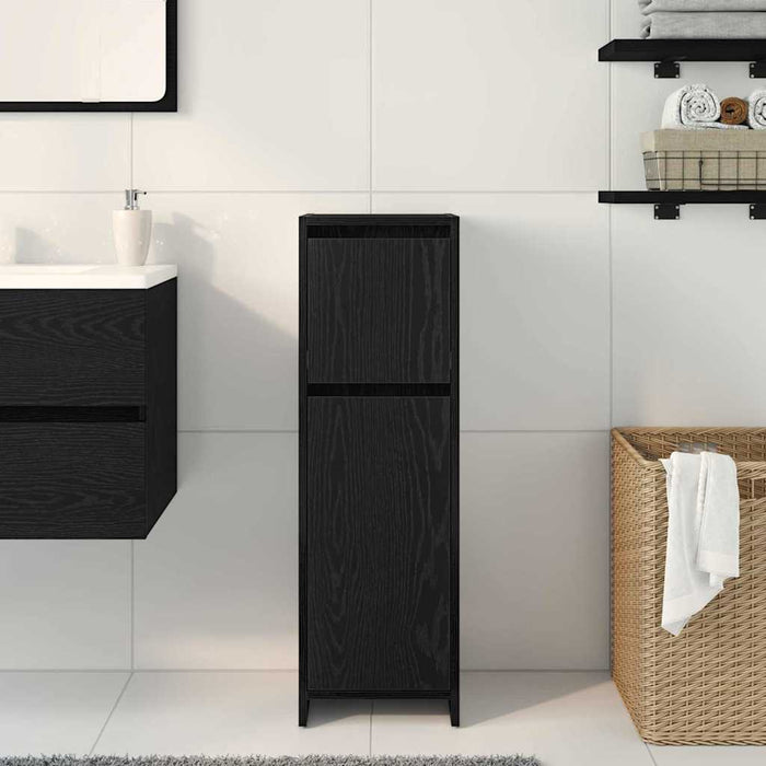 Dulap de Baie cu ușă Stejar Negru 30 x 30 x 95 cm Lemn compozit - WALTI WALTI
