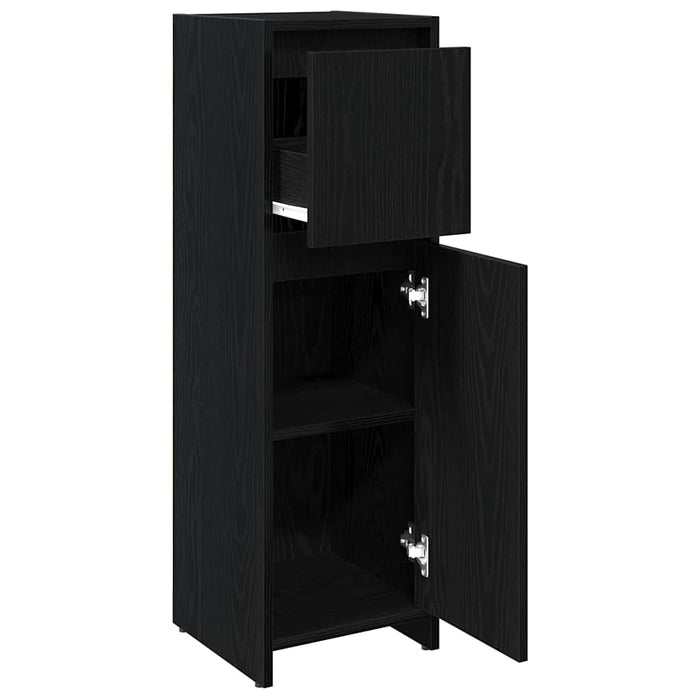 Dulap de Baie cu ușă Stejar Negru 30 x 30 x 95 cm Lemn compozit - WALTI WALTI