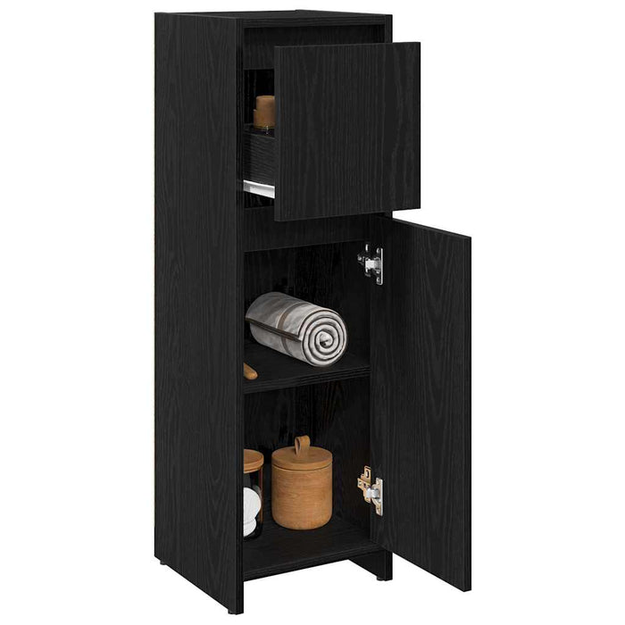 Dulap de Baie cu ușă Stejar Negru 30 x 30 x 95 cm Lemn compozit - WALTI WALTI