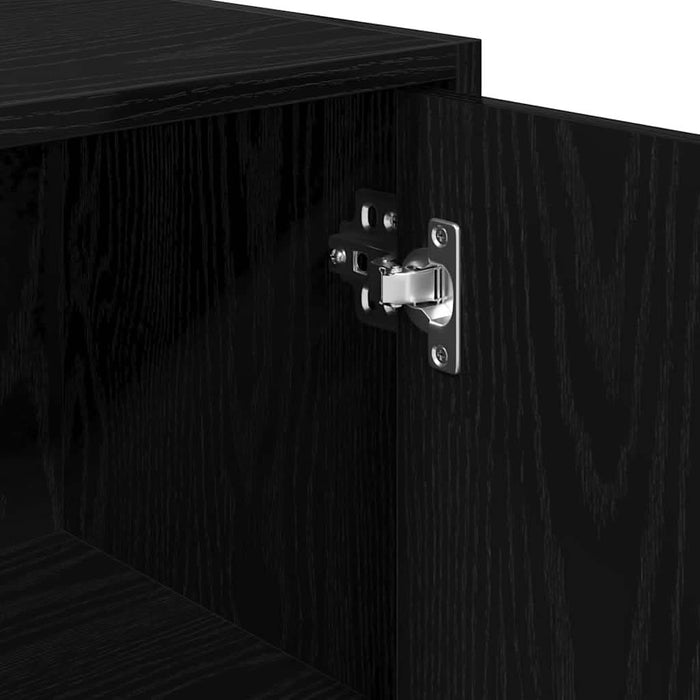 Dulap de Baie Stejar Negru 30 x 30 x 183,5 cm Lemn compozit - WALTI WALTI