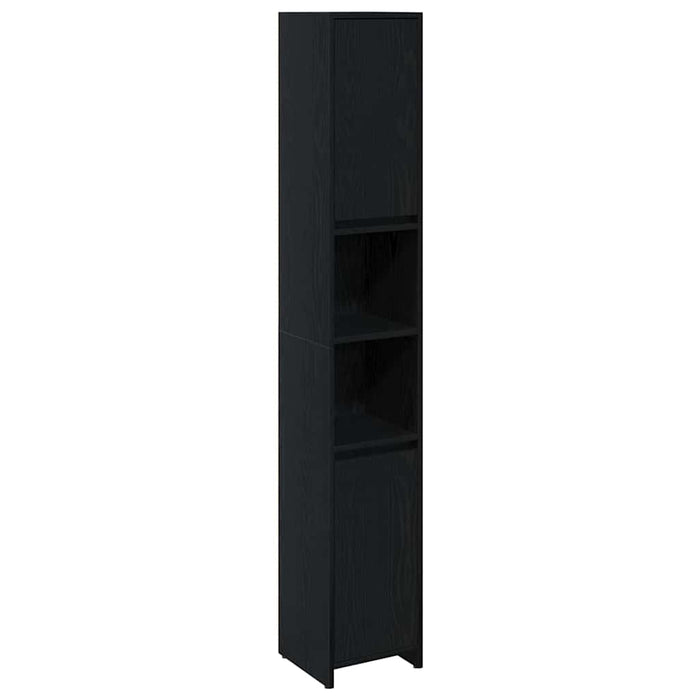 Dulap de Baie Stejar Negru 30 x 30 x 183,5 cm Lemn compozit - WALTI WALTI