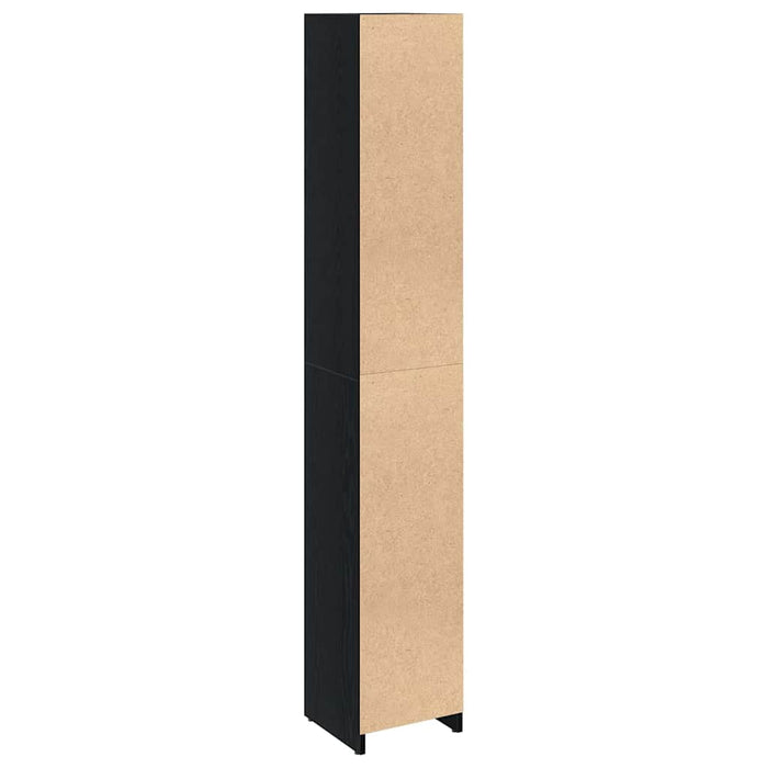 Dulap de Baie Stejar Negru 30 x 30 x 183,5 cm Lemn compozit - WALTI WALTI