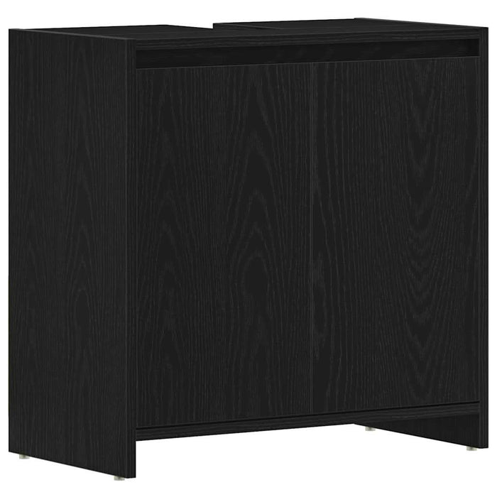 Dulap de baie stejar negru 60x33x60 cm lemn prelucrat - WALTI WALTI