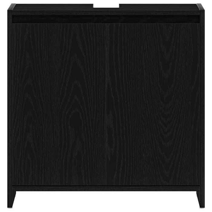 Dulap de baie stejar negru 60x33x60 cm lemn prelucrat - WALTI WALTI
