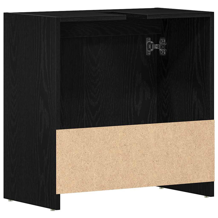 Dulap de baie stejar negru 60x33x60 cm lemn prelucrat - WALTI WALTI