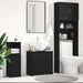 Dulap de baie stejar negru 60x33x60 cm lemn prelucrat - WALTI WALTI
