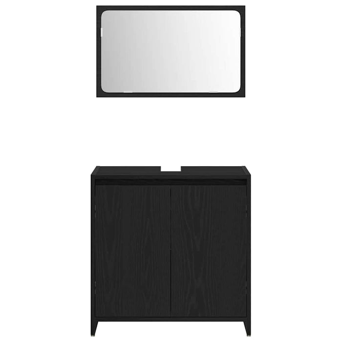Dulap de Baie cu ușă Stejar Negru 60 x 33 x 61 cm Lemn compozit - WALTI WALTI