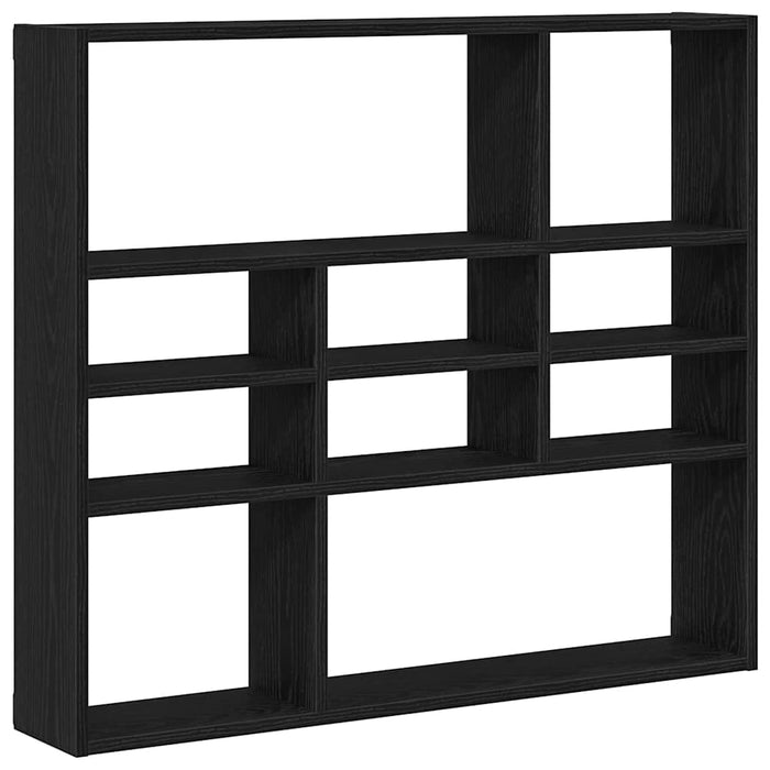 Raft de perete, stejar negru, 90x16x78 cm, lemn prelucrat - WALTI WALTI