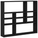 Raft de perete, stejar negru, 90x16x78 cm, lemn prelucrat - WALTI WALTI