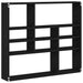 Raft de perete, stejar negru, 90x16x78 cm, lemn prelucrat - WALTI WALTI