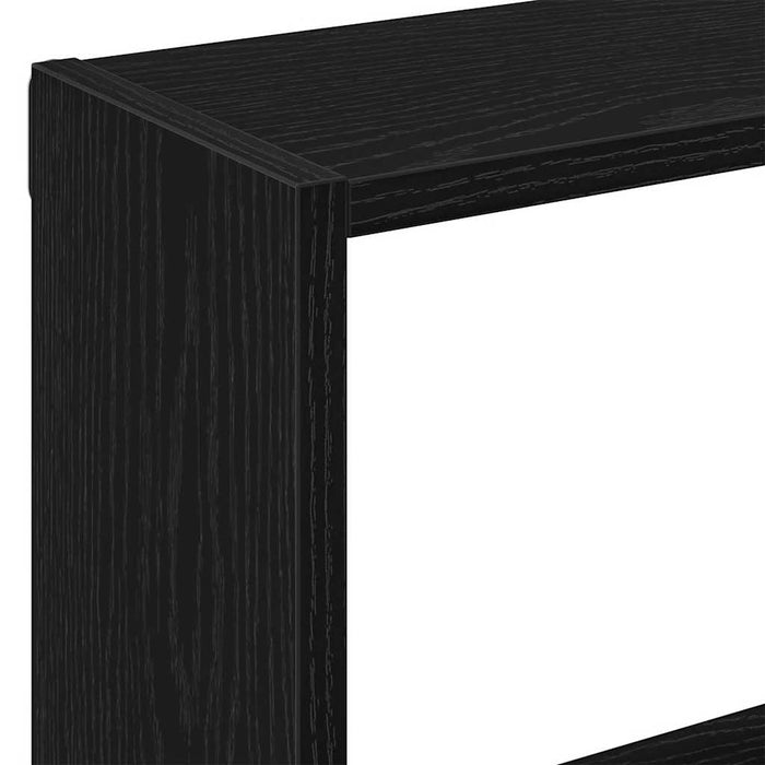 Raft de perete, stejar negru, 90x16x78 cm, lemn prelucrat - WALTI WALTI