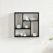 Raft de perete Stejar negru 45x16x45 cm Lemn prelucrat - WALTI WALTI