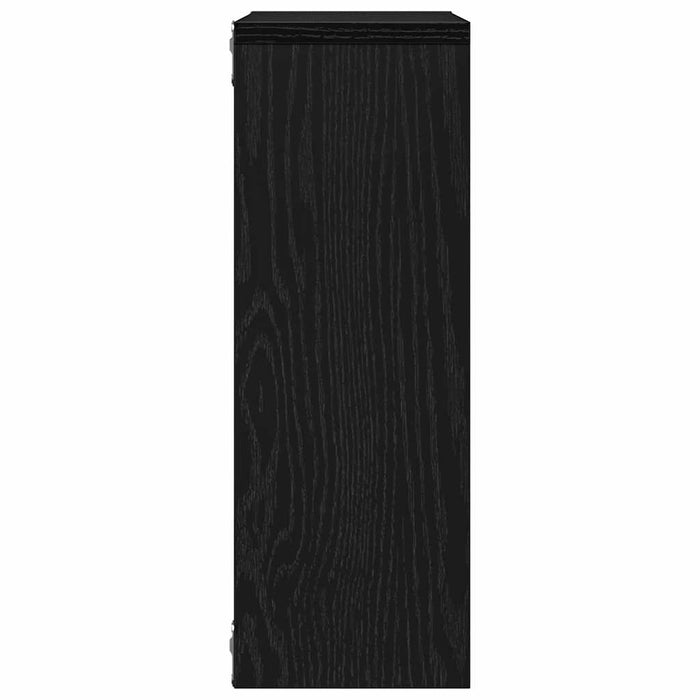 Raft de perete Stejar negru 45x16x45 cm Lemn prelucrat - WALTI WALTI