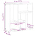 Raft de perete Stejar negru 45x16x45 cm Lemn prelucrat - WALTI WALTI