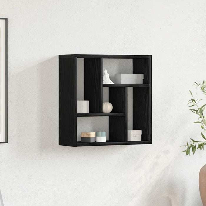Raft de perete Stejar negru 45x16x45 cm Lemn prelucrat - WALTI WALTI