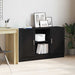 Bufet Stejar Negru 120 x 30,5 x 70 cm Lemn compozit - WALTI WALTI