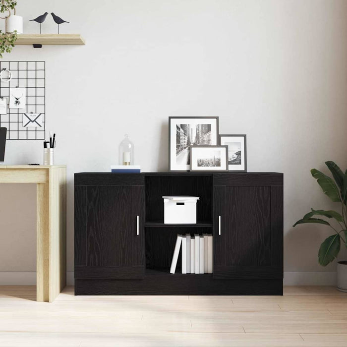 Bufet Stejar Negru 120 x 30,5 x 70 cm Lemn compozit - WALTI WALTI