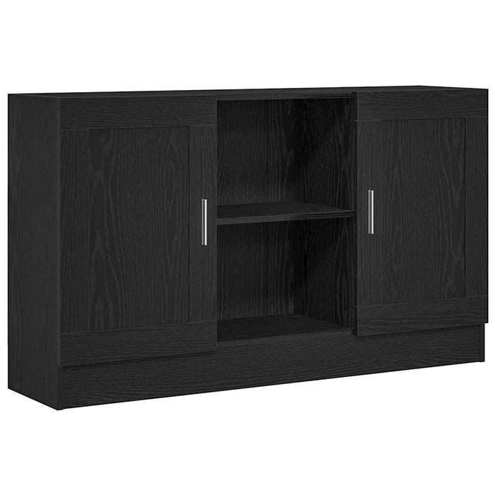 Bufet Stejar Negru 120 x 30,5 x 70 cm Lemn compozit - WALTI WALTI