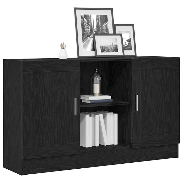 Bufet Stejar Negru 120 x 30,5 x 70 cm Lemn compozit - WALTI WALTI