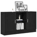 Bufet Stejar Negru 120 x 30,5 x 70 cm Lemn compozit - WALTI WALTI