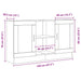 Bufet Stejar Negru 120 x 30,5 x 70 cm Lemn compozit - WALTI WALTI