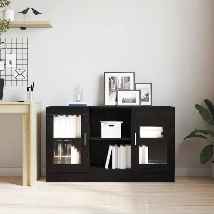 Bufet Stejar Negru 120 x 30,5 x 70 cm Lemn compozit - WALTI WALTI