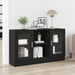 Bufet Stejar Negru 120 x 30,5 x 70 cm Lemn compozit - WALTI WALTI