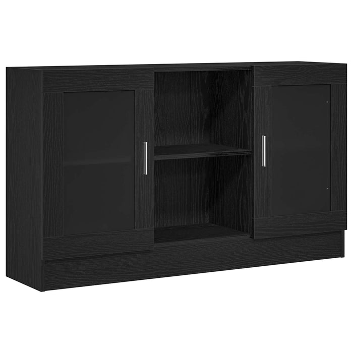 Bufet Stejar Negru 120 x 30,5 x 70 cm Lemn compozit - WALTI WALTI