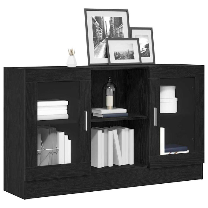 Bufet Stejar Negru 120 x 30,5 x 70 cm Lemn compozit - WALTI WALTI