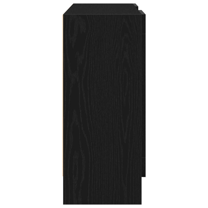 Bufet Stejar Negru 120 x 30,5 x 70 cm Lemn compozit - WALTI WALTI