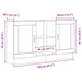 Bufet Stejar Negru 120 x 30,5 x 70 cm Lemn compozit - WALTI WALTI