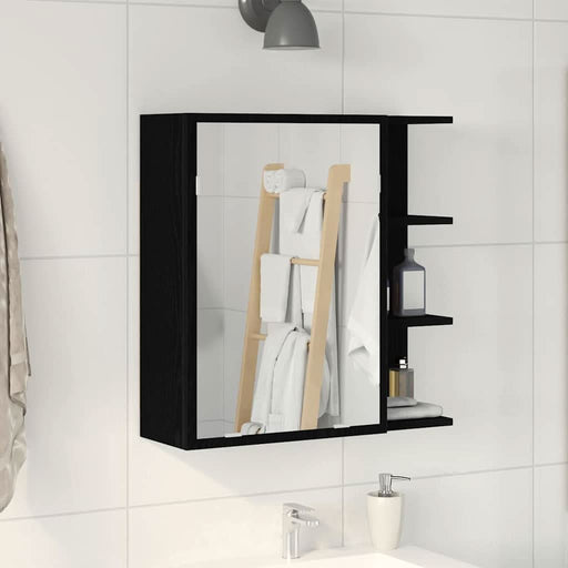 Dulap cu oglindă pentru baie Stejar Negru 62,5 x 20,5 x 64 cm - WALTI WALTI