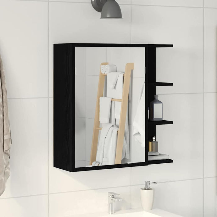Dulap cu oglindă pentru baie Stejar Negru 62,5 x 20,5 x 64 cm - WALTI WALTI
