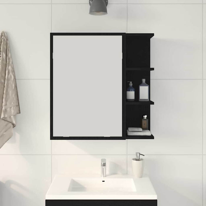 Dulap cu oglindă pentru baie Stejar Negru 62,5 x 20,5 x 64 cm - WALTI WALTI