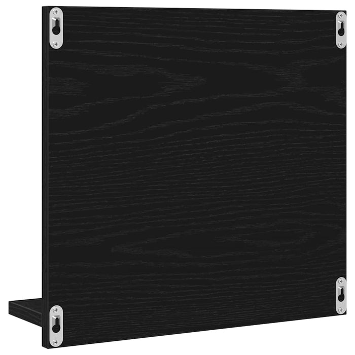 Oglindă de baie, stejar negru, 40x10,5x37 cm, lemn prelucrat - WALTI WALTI