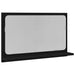 Raft cu Oglindă Stejar Negru 60 x 10,5 x 37 cm Lemn compozit - WALTI WALTI