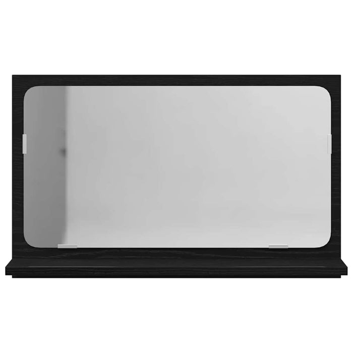 Raft cu Oglindă Stejar Negru 60 x 10,5 x 37 cm Lemn compozit - WALTI WALTI