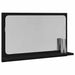 Raft cu Oglindă Stejar Negru 60 x 10,5 x 37 cm Lemn compozit - WALTI WALTI