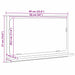 Raft cu Oglindă Stejar Negru 60 x 10,5 x 37 cm Lemn compozit - WALTI WALTI