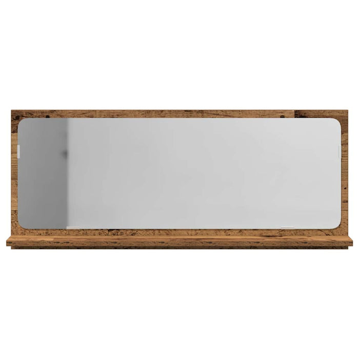 Raft cu Oglindă Lemn vechi 90 x 10,5 x 37 cm Lemn compozit - WALTI WALTI