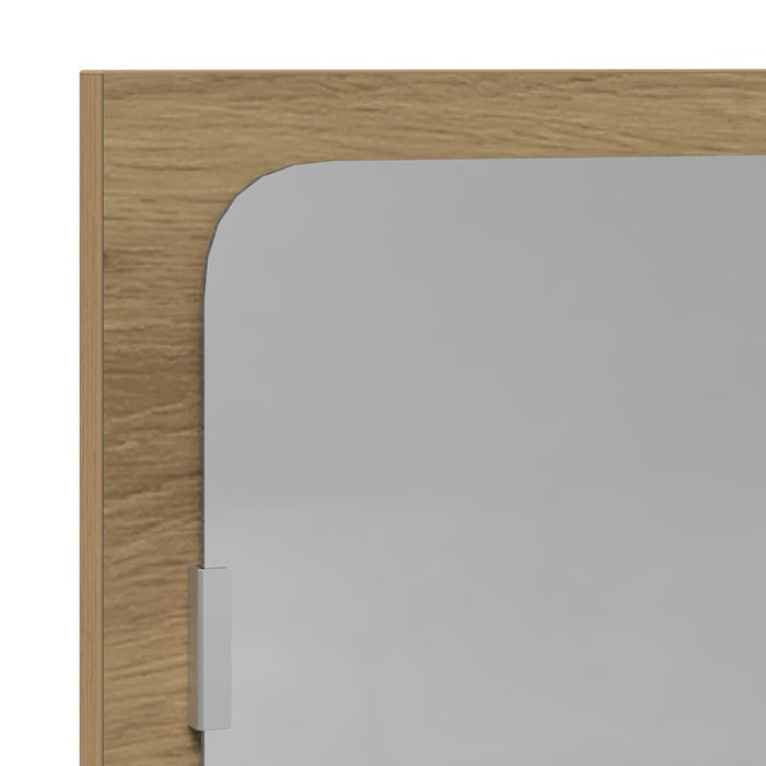 Raft cu Oglindă cu raft stejar artizanal 90 x 10,5 x 37 cm - WALTI WALTI
