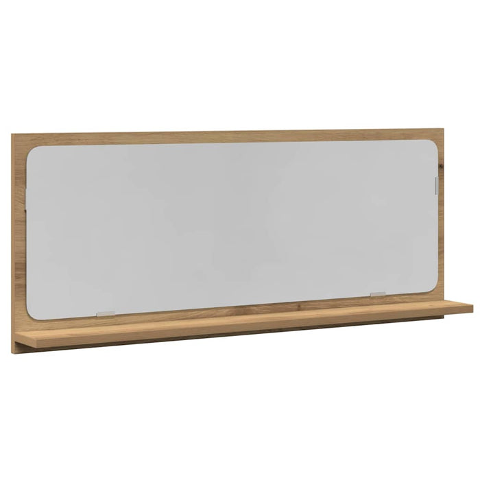 Raft cu Oglindă cu raft stejar artizanal 90 x 10,5 x 37 cm - WALTI WALTI